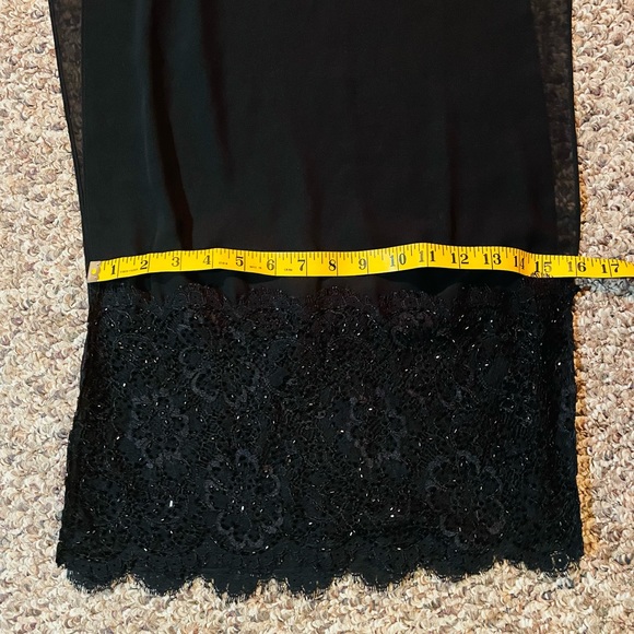 Formal sheet black shawl with beaded (black design) - Picture 4 of 7